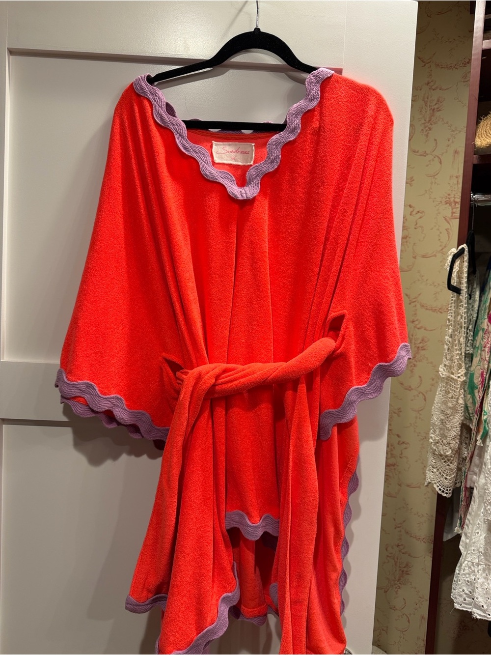 sundress belted terry coverup onesize